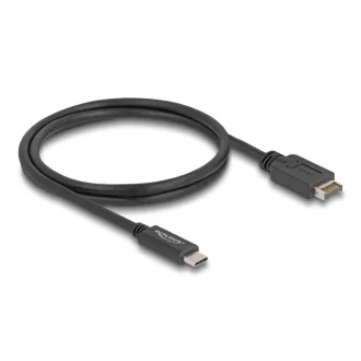   Delock USB 10 Gbps kábel E-típusú A kulcsos USB 20 tűs apa   USB Type-C  apa 1 m (85530)