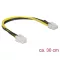 Delock PCI Express tápkábel 6 tűs hüvely > 8 tűs dugó 30 cm (85535)