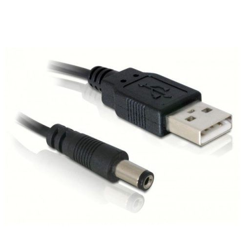 Delock USB tápkábel > DC 4,0 x 1,7 mm apa 90  1,5 m hosszú (85544)