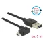 Delock Kábel, EASY-USB 2.0-s A-típusú csatlakozódugó > EASY-USB 2.0-s Micro-B típusú csatlakozódugó, (85562)