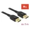 Delock DisplayPort kábel 8K 60 Hz 5 m DP 8K tanúsítvánnyal (85663)