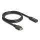 Delock USB 10 Gbps E-típusú A-kulcs kábel 20 tűs apa - USB Type-C  anya 70 cm