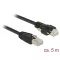 Delock 5 m-es RJ45 dugó > RJ45 dugó csavarokkal csatlakozós Cat.6 SSTP kábel (85670)