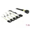 Delock Kabel Mini SAS HD SFF-8643 > 4 x SATA 7 Pin + Sideband 1 m Metall (85732)