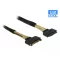 Delock U.2 SFF-8639-s bővítőkábel csatlakozódugóval > U.2 SFF-8639-s, csatlakozóhüvellyel, 0,5 m (85738)