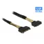Delock U.2 SFF-8639-s bővítőkábel csatlakozódugóval > U.2 SFF-8639-s, csatlakozóhüvellyel, 0,5 m (85738)