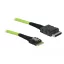 Delock Kábel OCuLink PCIe SFF-8611 > Slim SAS SFF-8654, 1 m (85755)