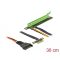 Delock PCI Express Riser kártya x1 - x16 hajlékony kábellel, 30 cm (85762)