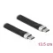 Delock USB 3.2 Gen 2 FPC lapos csík kábel USB Type-C  - USB Type-C  13,5 cm PD 3 A E-Marker (85770)