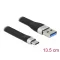 Delock USB 3.2 Gen 1 FPC lapos csík kábel USB A-típusú - USB Type-C  13,5 cm PD 3 A (85771)