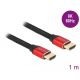 Delock Ultra nagy sebességű HDMI kábel 48 Gbps 8K 60 Hz piros 1 m tanúsítvánnyal (85773)