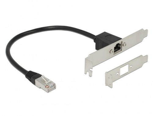 Delock Hálózat Bővítő Kábel RJ45 Cat.5e 30 cm általános vagy LP rekesz edénnyel (slot bracket)