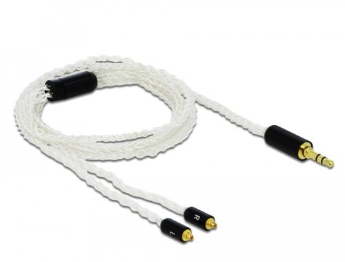 Delock Audio kábel 3,5 mm 3 tűs sztereo jack apa - 2 x MMCX apa 1,20 m