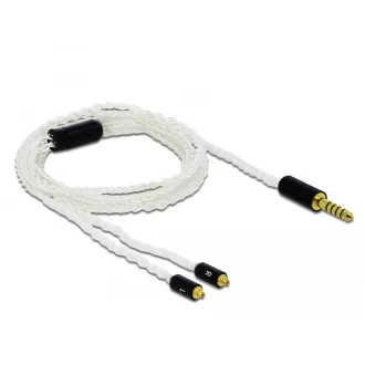   Delock Audio kábel 4,4 mm 5 tűs sztereo jack apa - 2 x MMCX apa 1,20 m (85846)