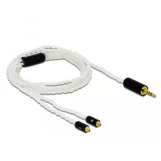   Delock Audio kábel 2,5 mm 4 tűs sztereo jack apa - 2 x MMCX apa 1,20 m (85848)