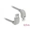 Delock Hálózati kábel RJ45 Cat.6 S/FTP felfelé néző / lefelé néző 0,5 m (85861)