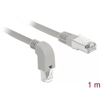   Delock Hálózati kábel RJ45 Cat.6A S/FTP, lefelé néző / egyenes 1 m (85874)