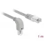 Delock Hálózati kábel RJ45 Cat.6A S/FTP, lefelé néző / egyenes 1 m (85874)