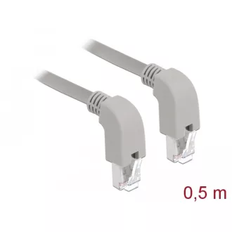   Delock Hálózati kábel RJ45 Cat.6A S/FTP lefelé néző / lefelé néző 0,5 m (85876)