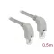 Delock Hálózati kábel RJ45 Cat.6A S/FTP lefelé néző / lefelé néző 0,5 m (85876)