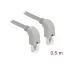 Delock Hálózati kábel RJ45 Cat.6A S/FTP lefelé néző / lefelé néző 0,5 m (85876)