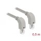 Delock Hálózati kábel RJ45 Cat.6A S/FTP lefelé néző / lefelé néző 0,5 m