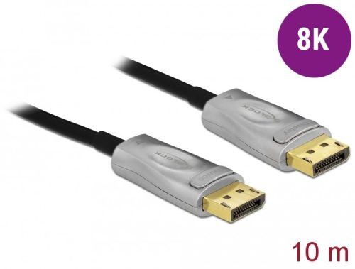 Delock Aktív optikai kábel DisplayPort 1.4 8K 10 m