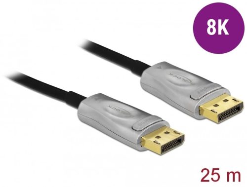 Delock Aktív optikai kábel DisplayPort 1.4 8K 25 m