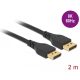 Delock DisplayPort kábel 8K 60 Hz 2 m DP 8K tanúsítvánnyal retesz nélküli (85910)