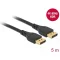Delock DisplayPort 1.2 kábel 4K 60 Hz 5 m retesz nélküli (85912)