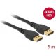 Delock DisplayPort 1.2 kábel 4K 60 Hz 5 m retesz nélküli