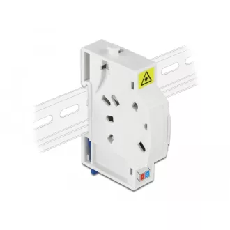   Delock 2 x SC Simplex vagy LC Duplex optikai rostkapcsoló doboz DIN sínhez (85922)