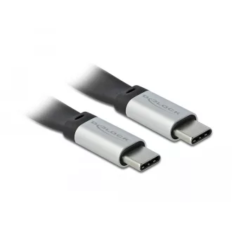   Delock USB 3.2 Gen 2 FPC lapos csík kábel USB Type-C  - USB Type-C  22 cm PD 3 A E-Marker (85926)