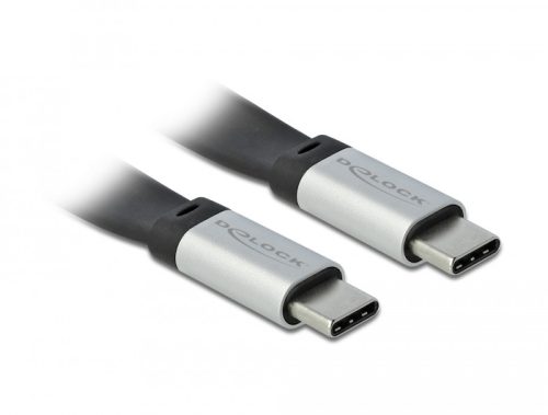 Delock USB 3.2 Gen 2 FPC lapos csík kábel USB Type-C  - USB Type-C  22 cm PD 3 A E-Marker