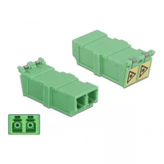   Delock Kapcsoló Párosító lézervédő zárral / borítással LC Duplex anya - LC Duplex anya 4 db (85927)