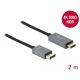 Delock Aktív DisplayPort 1.4 - HDMI kábel 4K 60 Hz (HDR) 2 méter hosszú (85929)