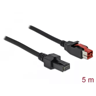   Delock PoweredUSB kábel apa 24 V > 2 x 4 tűs apa, 5 m, POS nyomtatókhoz és csatlakozókhoz (85954)