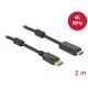 Delock Aktív DisplayPort 1.2 - HDMI kábel 4K 60 Hz 2 méter hosszú