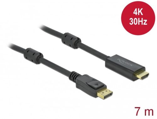 Delock Passzív DisplayPort 1.2 - HDMI kábel 4K 30 Hz 7 méter hosszú