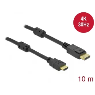   Delock Passzív DisplayPort 1.2 - HDMI kábel 4K 30 Hz 10 méter hosszú (85962)