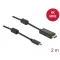 Delock Aktív USB Type-C  - HDMI kábel (DP Alt Mode) 4K 60 Hz 2 méter hosszú (85970)