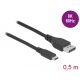 Delock Kétirányú USB Type-C  - DisplayPort kábel (DP Alt Mode) 8K 60 Hz 0,5 m DP 8K ellenőrzött