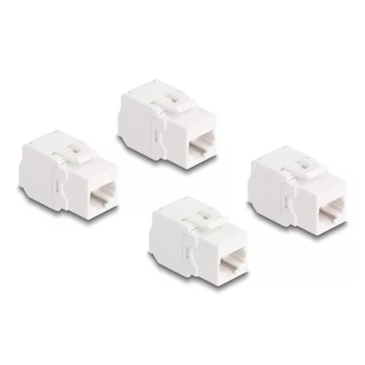 Delock Keystone modul, RJ45-aljzat Cat.6A UTP 4 db.-os (86051)