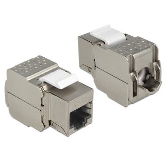   Delock Keystone modul RJ45 anya > RJ45 anya Cat.6, szürke (86154)