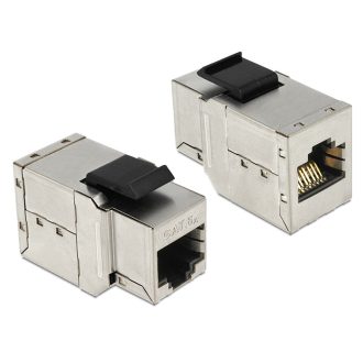   Delock Keystone modul RJ45 anya > RJ45 anya Cat.6, ezüst (86166)