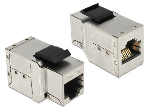 Delock Keystone modul RJ45 anya > RJ45 anya Cat.6, ezüst (86166)