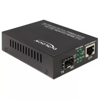   Delock PoE+ média átalakító 10/100/1000Base-T SFP-re (86180)