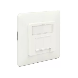   Delock Modulos fali aljzat süllyesztett 2 Port Cat.6A LSA (86195)