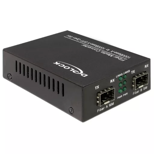 Delock Médiaátalakító 1000Base-X SFP-ről SFP-re (86203)