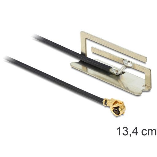 Delock WLAN antenna MHF/U.FL 802.11 a/b/g/n -4 dBi kompatibilis, 134 mm, belső PIFA (86214)